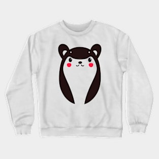 Kawaii Bear || Minimalist Red Panda ||  Vector Art Crewneck Sweatshirt